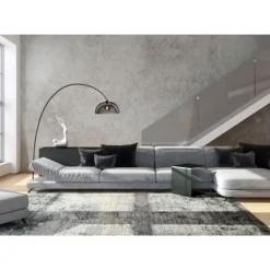 Lucide MESH - Vloerlamp - Ø 46 cm - 1xE27 - Zwart