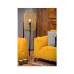 Lucide MESH - Vloerlamp - Ø 35 cm - 1xE27 - Mat Goud / Messing