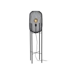 Lucide MESH - Vloerlamp - Ø 35 cm - 1xE27 - Zwart