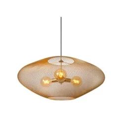 Lucide MESH Hanglamp-Mat Go.-Ø88-3xE27-40W-Metaal