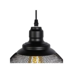 Lucide MESH Pendel E27 Ø22cm H 20cm Zwart