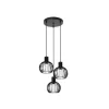 Lucide MIKAELA Hanglamp-Zwart-Ø32-3xE14-5W-Metaal