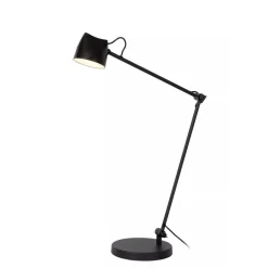 Lucide MILNE - Leeslamp - LED Dimb. - 1x8W 2700K - Zwart