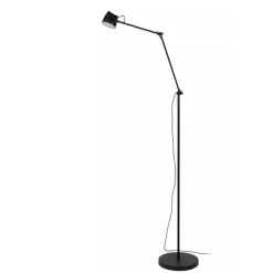 Lucide MILNE - Vloerlamp - LED Dimb. - 1x8W 2700K - Zwart