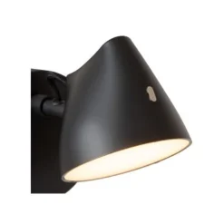 Lucide MILNE Wandlamp-Zwart-LED Dimb.-6W-2700K-12V-Metaal