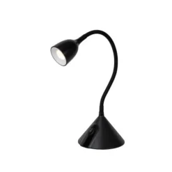 Lucide MILO Bureaulamp-Zwart-Ø12,8-LED-3,2W-3000K-ABS