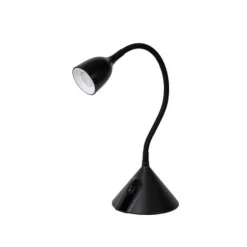 Lucide MILO Bureaulamp-Zwart-Ø12,8-LED-3,2W-3000K-ABS