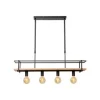 Lucide MILONGA Hanglamp-Zwart-4xE27-40W-Metaal