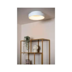 Lucide MIRAGE Plafonnière-Wit-Ø38-LED Dimb.-22W-2700K