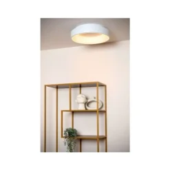 Lucide MIRAGE Plafonnière-Wit-Ø45-LED Dimb.-33W-2700K