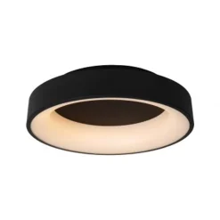 Lucide MIRAGE Plafonnière-Zwart-Ø45-LED Dimb.-33W-2700K