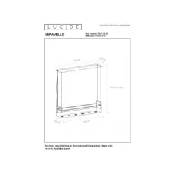 Lucide MIRAVELLE - Hanglamp - 6xGU10 - Zwart