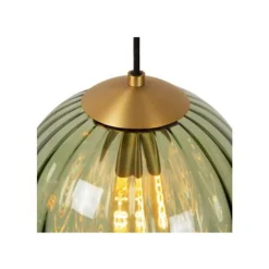 Lucide MONSARAZ Hanglamp-Groen-Ø35-3xE27-40W-Glas