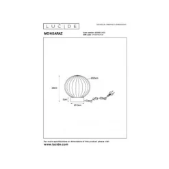 Lucide MONSARAZ Tafellamp-Groen-Ø25-1xE27-40W-Glas