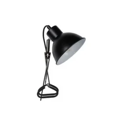 Lucide MOYS - Klemlamp - 1xE27 - Zwart