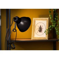 Lucide MOYS - Klemlamp - 1xE27 - Zwart