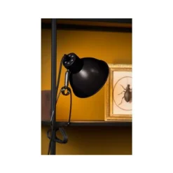 Lucide MOYS - Klemlamp - 1xE27 - Zwart