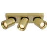 Lucide NIGEL - Plafondspot - LED Dim to warm - GU10 - 3x5W 2200K/3000K - Mat Goud / Messing