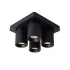 Lucide NIGEL Plafondspot 4xGU10/5W DTW Zwart