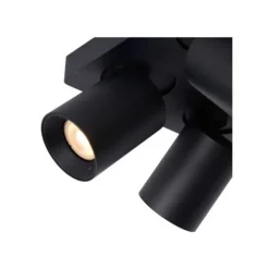 Lucide NIGEL Plafondspot 4xGU10/5W DTW Zwart