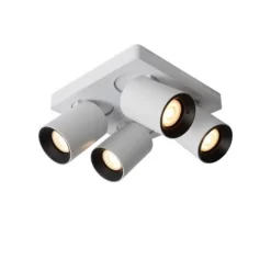 Lucide NIGEL Plafondspot 4xGU10/5W DTW Wit