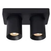Lucide NIGEL Plafondspot 2xGU10/5W DTW Zwart