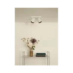 Lucide NIGEL Plafondspot 2xGU10/5W DTW Wit