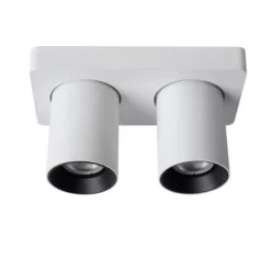 Lucide NIGEL Plafondspot 2xGU10/5W DTW Wit