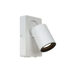 Lucide NIGEL Wandspot 1xGU10/5W + USB Wit