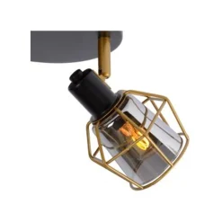 Lucide NILA - Plafondspot - Ø 36 cm - 3xE14 - Zwart