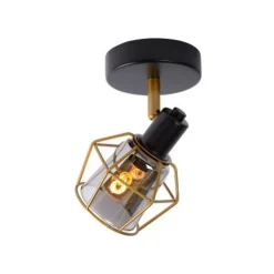 Lucide NILA - Plafondspot - 1xE14 - Zwart