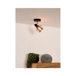 Lucide NILA - Plafondspot - 1xE14 - Zwart