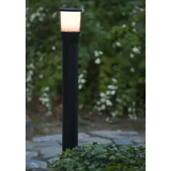 Lucide NINKE - Sokkellamp Buiten - Ø 11 cm - 1xGU10 - IP54 - Zwart Lucide