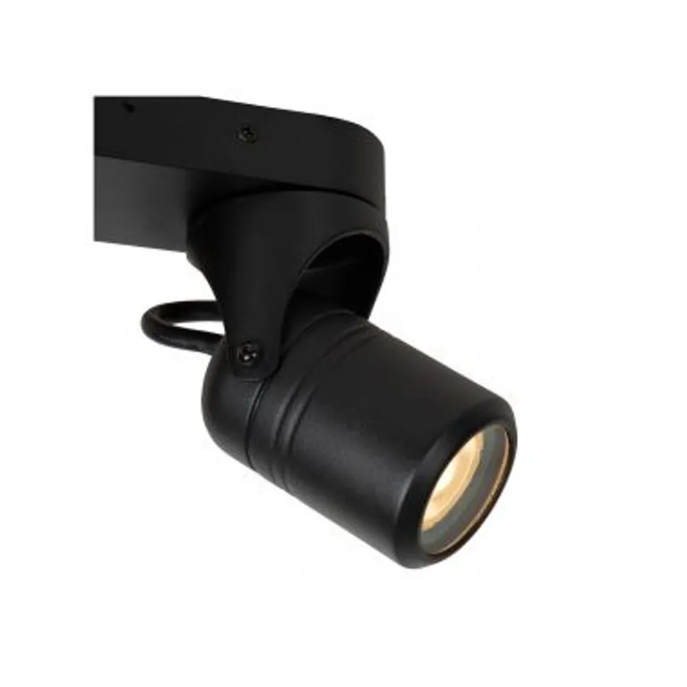 Lucide NIORT Plafondspot Buiten-Zwart-2xGU10-6W-IP44