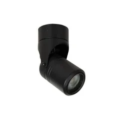 Lucide NIORT Wandspot Buiten-Zwart-1xGU10-6W-IP44-Alumin.