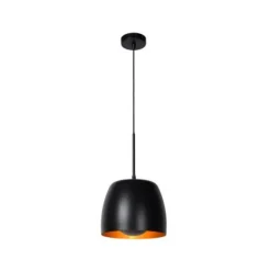 Lucide NOLAN - Hanglamp - Ø 24 cm - 1xE27 - Zwart
