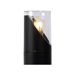 Lucide NORMAN - Sokkellamp Buiten - Ø 9 cm - 1xE27 - IP65 - Zwart