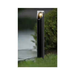 Lucide NORMAN - Sokkellamp Buiten - Ø 9 cm - 1xE27 - IP65 - Zwart