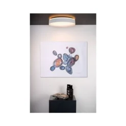 Lucide NURIA - Plafonnière - Ø 40 cm - LED Dimb. - 1x24W 2700K - 3 StepDim - Wit Lucide