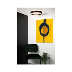 Lucide NURIA - Plafonnière - Ø 30 cm - LED Dimb. - 1x18W 2700K - 3 StepDim - Zwart Lucide