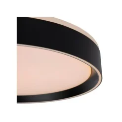Lucide NURIA - Plafonnière - Ø 40 cm - LED Dimb. - 1x24W 2700K - 3 StepDim - Zwart