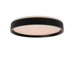 Lucide NURIA - Plafonnière - Ø 40 cm - LED Dimb. - 1x24W 2700K - 3 StepDim - Zwart