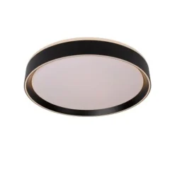 Lucide NURIA - Plafonnière - Ø 40 cm - LED Dimb. - 1x24W 2700K - 3 StepDim - Zwart
