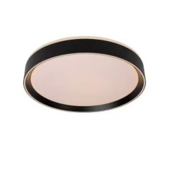 Lucide NURIA - Plafonnière - Ø 40 cm - LED Dimb. - 1x24W 2700K - 3 StepDim - Zwart
