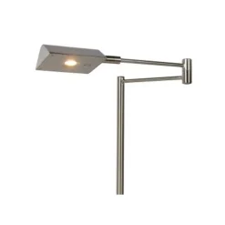 Lucide NUVOLA - Bureaulamp - Ø 20 cm - LED Dimb. - 1x9W 3000K - Mat chroom Lucide