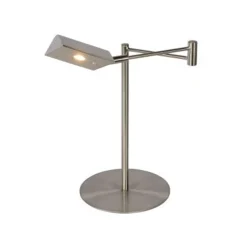 Lucide NUVOLA - Bureaulamp - Ø 20 cm - LED Dimb. - 1x9W 3000K - Mat chroom Lucide