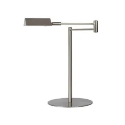 Lucide NUVOLA - Bureaulamp - Ø 20 cm - LED Dimb. - 1x9W 3000K - Mat chroom Lucide