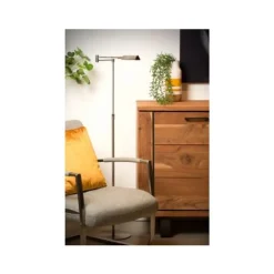 Lucide NUVOLA - Leeslamp - Ø 20 cm - LED Dimb. - 1x9W 3000K - Mat chroom Lucide