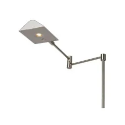 Lucide NUVOLA - Leeslamp - Ø 20 cm - LED Dimb. - 1x9W 3000K - Mat chroom Lucide