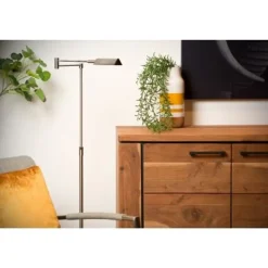 Lucide NUVOLA - Leeslamp - Ø 20 cm - LED Dimb. - 1x9W 3000K - Mat chroom Lucide